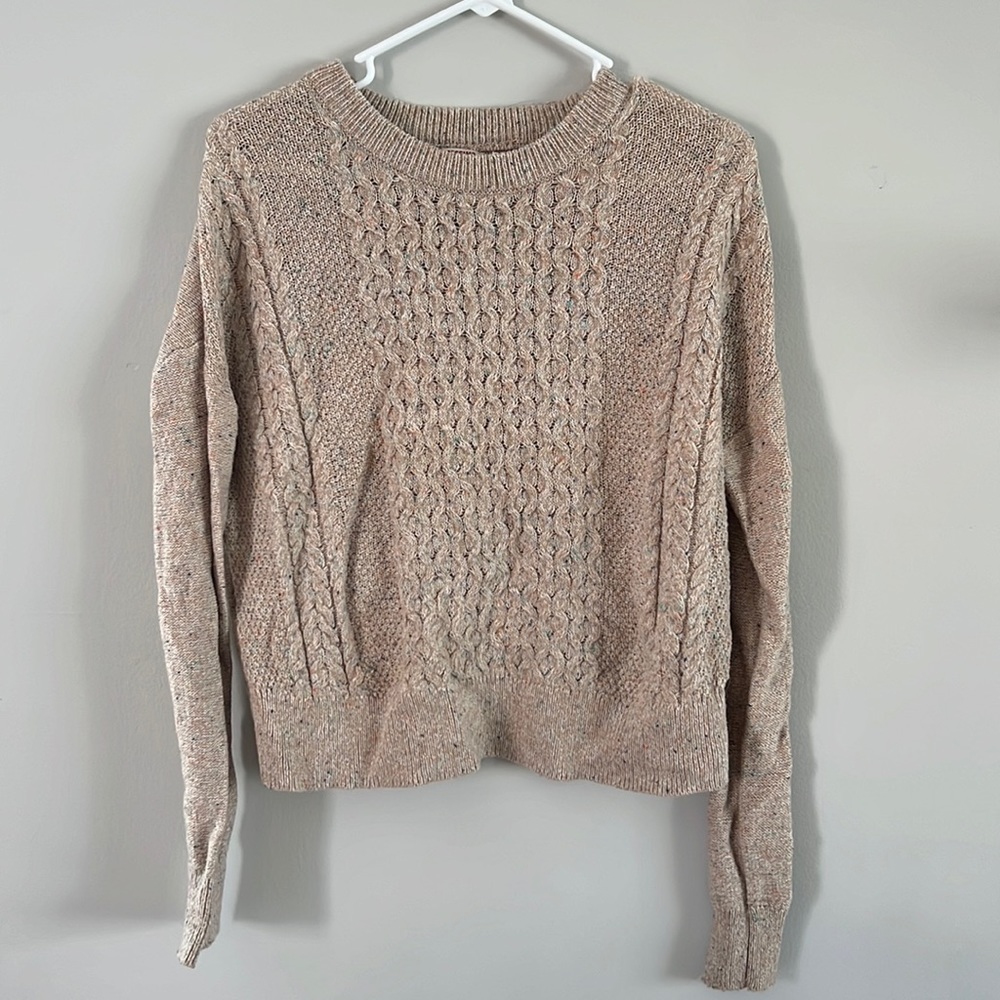 Cable knit sweater